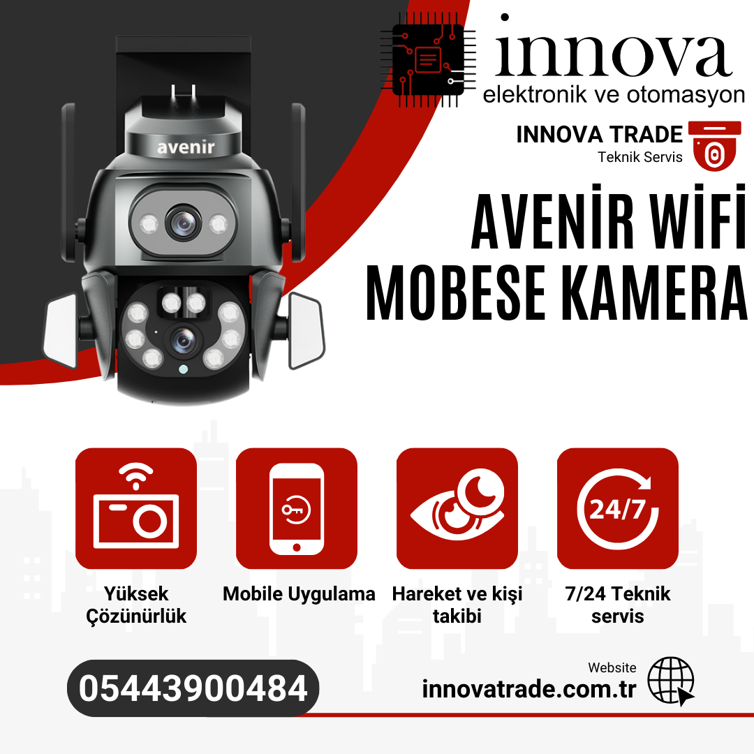 Avenir AV-M23 4 MP Speed Dome 2 Kameralı Wifi PTZ IP Kamera